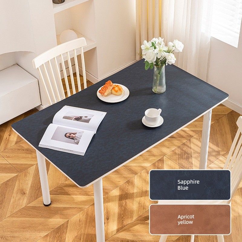 Nepārspējamas kvalitātes liela izmēra divpusējs govs ādas raksts Retro stila rakstāmgalds Mācību peles paklājiņš Applaucēšanās tējai skolēnu galda paklājiņš_voghion.com