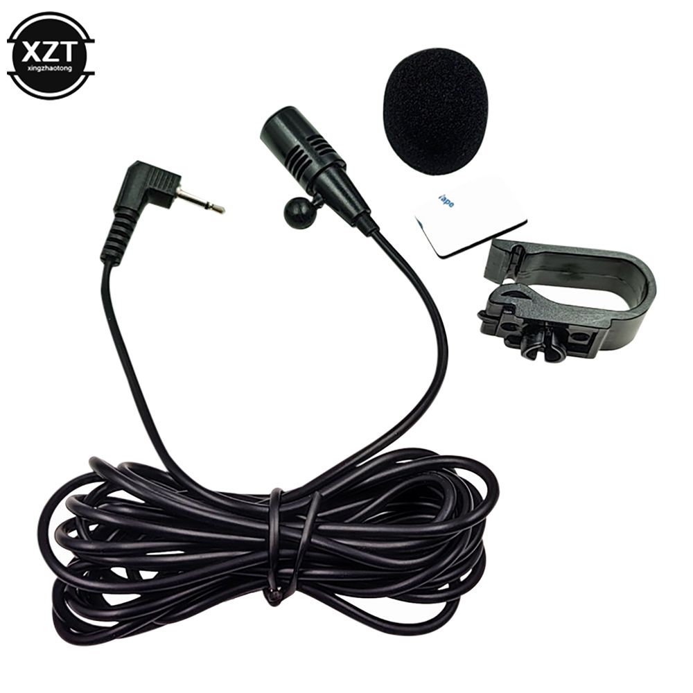 Professionals Audio 2.5mm Clip Jack Plug Mic Mini Wired External Microphone 2 Pole Mono For Car DVD Radio_voghion.com