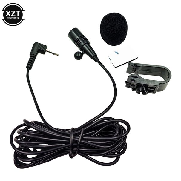 Professionals Audio 2.5mm Clip Jack Plug Mic Mini Wired External Microphone 2 Pole Mono For Car DVD Radio_voghion.com