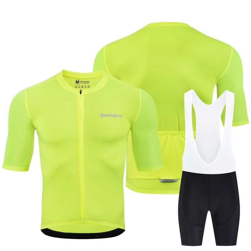 Maillot de cyclisme d'été à manches courtes en soie de lait SwtoPrd25, pour vélo de route et extérieur, séchage rapide_voghion.com