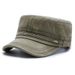 Cappelli da uomo, berretto militare, berretto piatto semplice casual da uomo, berretto da viaggio all'aperto da uomo, berretto lavato vecchio_voghion.com