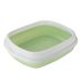 New Extra Large Pet Litter Box Detachable Semi-Enclosed High-Low Style Anti-Splash Cat Toilet_voghion.com