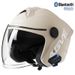 3C Certified 3/4 Motorcycle Helmet With Dual Visor & Bluetooth – Lightweight ABS Shell, 8 Color Options_voghion.com