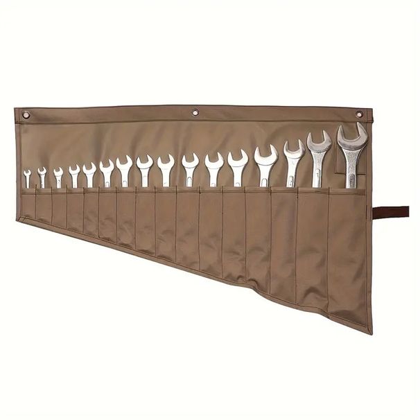 Vsestranski organizator za ključe s 16 žepi: vodoodporna in trpežna torba za shranjevanje orodja za učinkovitost na poti_voghion.com