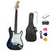 Guitarra eléctrica Single Shake ST Series, color azul, de calidad profesional, para niños y adultos principiantes._voghion.com