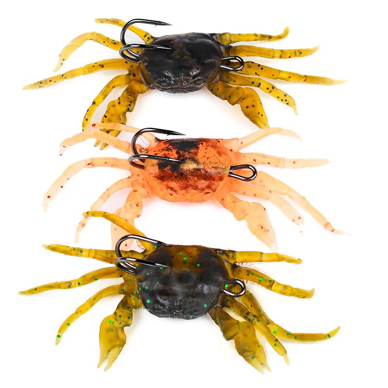 Esca morbida affondante per granchio bionico da pesca a lunga distanza, 13 cm, 32,5 g, con doppio amo, simulazione anti-aggancio_voghion.com