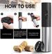 Abridor de vino eléctrico a batería con cortador de papel de aluminio_voghion.com