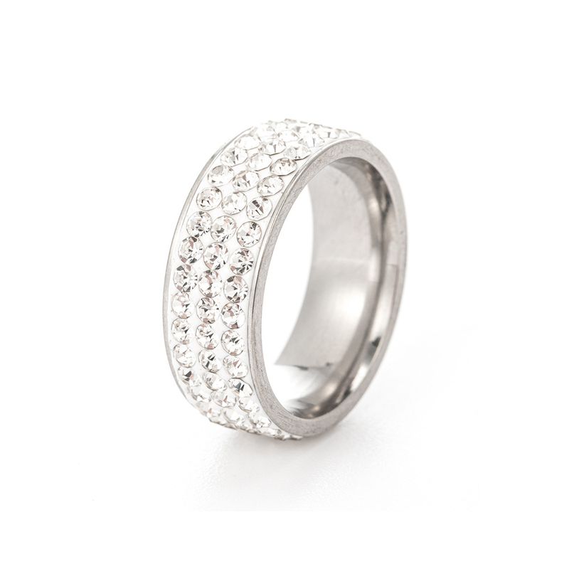 Volldiamant-Ring mit übertriebener Persönlichkeit und Zeigefinger, Unisex, trendiges Nischendesign, silberfarbener Edelsteinschmuck_voghion.com