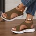 2025 Open Toed Women's Flying Woven Mixed Batch Adhesive Roman Sandals_voghion.com