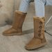 Plus-size, high-cyder, padded foot shoes wool winter button-down snow boots_voghion.com