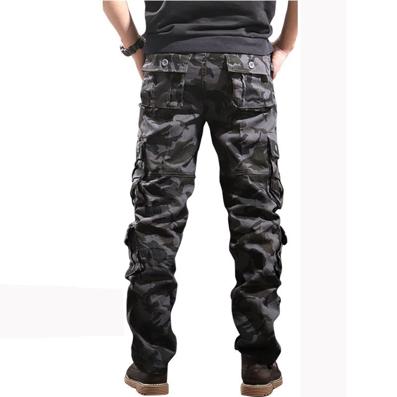 Pantalon de travail cargo pour homme – Pantalon tactique multi-poches en coton, respirant et résistant, idéal pour l'extérieur et les loisirs._voghion.com