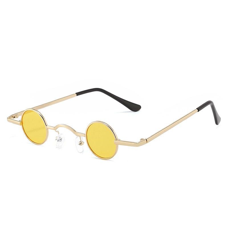 New Hip-Hop Sunglasses Small Frame Round Internet Celebrity Street Style Mini Glasses Trendy Unisex Funny Shades_voghion.com