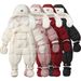 Mother & Kids Premium Winter Baby Romper With Hood – Thick Cotton-Padded Jumpsuit For Infants & Toddlers (66-90cm) – Unisex, Long Sleeve, Zip-Up_voghion.com
