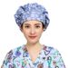 Pure Cotton Hat Female Doctor Dental Oral Nurse Hat Long Hair Wrapped Headscarf Printed Puff Hat Female Oil Fume Kitchen_voghion.com