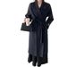 Premium Double-Faced Wool Coat For Women – Oversized Wrap Belt Trench Coat With Notched Collar (Ivory/Black/Camel/Red, S/M)_voghion.com
