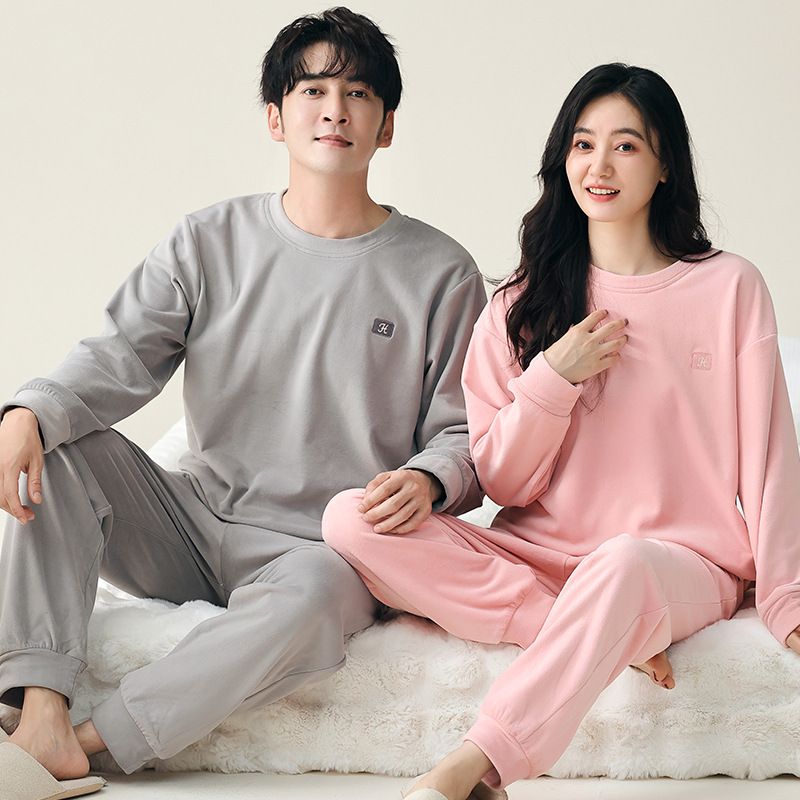 Parpyjamas Efterår/Vinter 2024 Ny Island Velvet Dame og Herre, Fortykket Hjemmetøjssæt til Overtøj_voghion.com