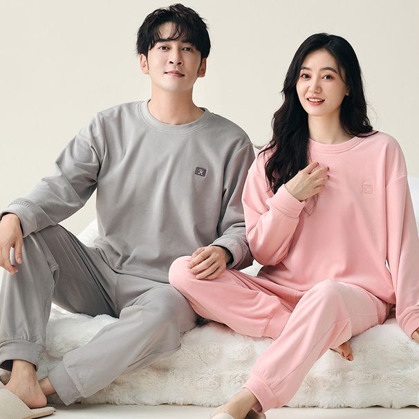 Parpyjamas Efterår/Vinter 2024 Ny Island Velvet Dame og Herre, Fortykket Hjemmetøjssæt til Overtøj_voghion.com