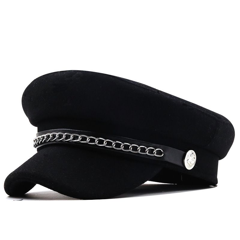 Versión coreana de estilo británico, versátil, estilo militar, para otoño e invierno, parasol de moda para exteriores, estilo pico de pato._voghion.com
