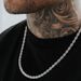 Titanium Non-Fading Snake Bone Men's Necklace Hip Hop Cuban Stainless Steel Sweater Clavicle Chain_voghion.com