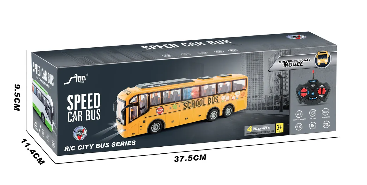 Elektrické bezdrôtové diaľkové ovládanie svetiel autobusov diaľkové ovládanie model auta školský autobus turistický autobus autobus autobus_voghion.com