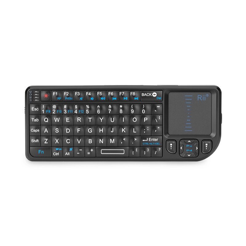 Rii K01V3 Mini Wireless Keyboard with Backlight Laser Pointer Multimedia For TV, Computer_voghion.com