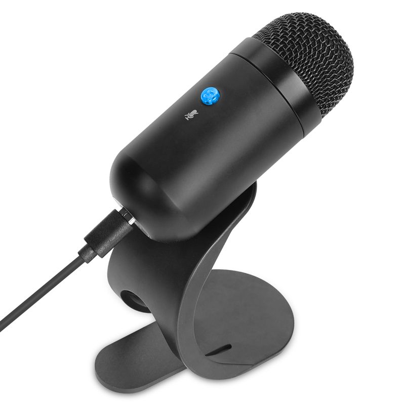 Metalkondensator USB-mikrofonspil Quick Mute-knap PC Mic Kit til stationær bærbar computer Studio YouTube-optagelsesvokal_voghion.com