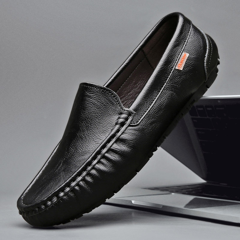 Live Broadcast Loafers Large Size Lazy Driving British Style Casual New Summer Men's Shoes_voghion.com