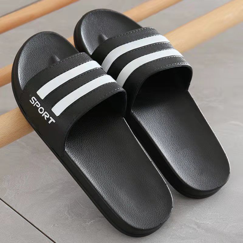 Hausschuhe für Herren, Sommermode, rutschfest, für den Innenbereich, für Paare, zu Hause, koreanische Version von Hausschuhen, Frauen tragen ein Wort, Herren- und Damenhausschuhe im Sommer_voghion.com