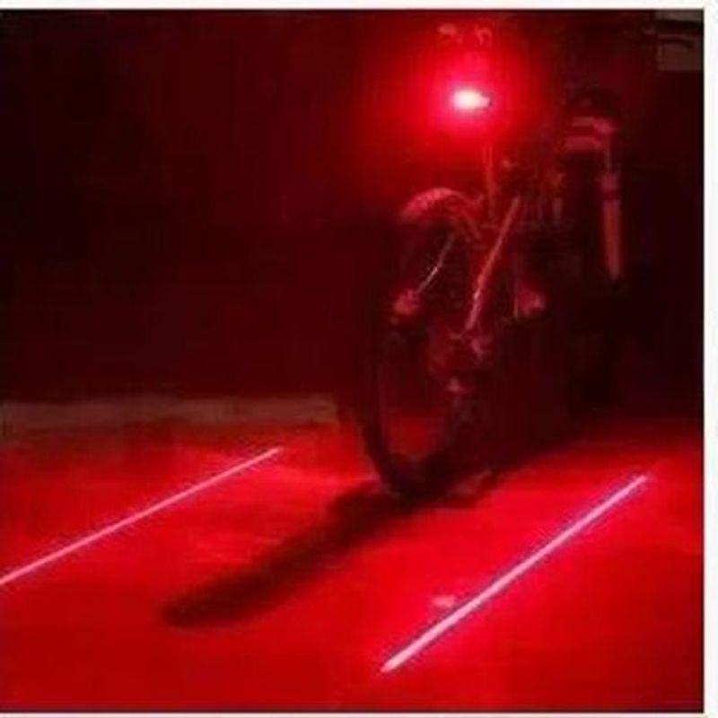 Bicycle LED Warning Ambient Laser Multi-Color Selectable Road Mountain Bike Night Riding Rear Tail Light_voghion.com