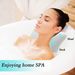 TÜV & OEKO-TEX Ergonomic Bone Bath Pillow, 2X Strong Suction Cups, Zero Mold Guarantee, SPA-Grade Neck Support_voghion.com