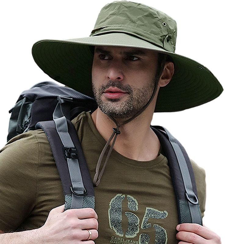 Modischer Unisex-Fischerhut für Männer, Camping, Angeln, Panama, Klettern, Wandern, Sonnenhüte, Sommer, Dschungeljagd, Chapeau, Camo Bonnet_voghion.com