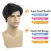 Parrucca sintetica da uomo con clip, capelli corti e lisci, riga laterale, parrucca da uomo in fibra sintetica di seta ad alta temperatura_voghion.com