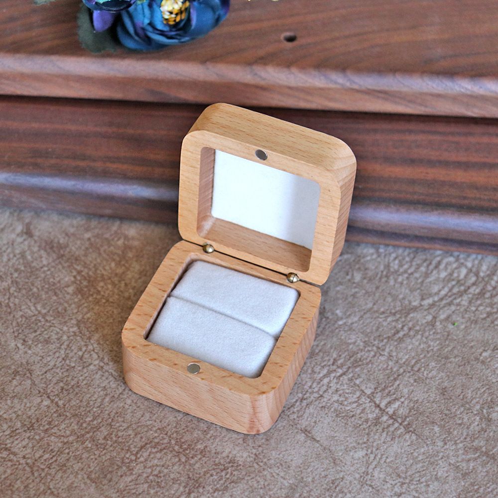 55 Ohrringe Anhänger Verpackung Buche Vorschlag Paar Ring Frauen Massivholz Kleine Schmuck Geschenk Aufbewahrungsbox_voghion.com