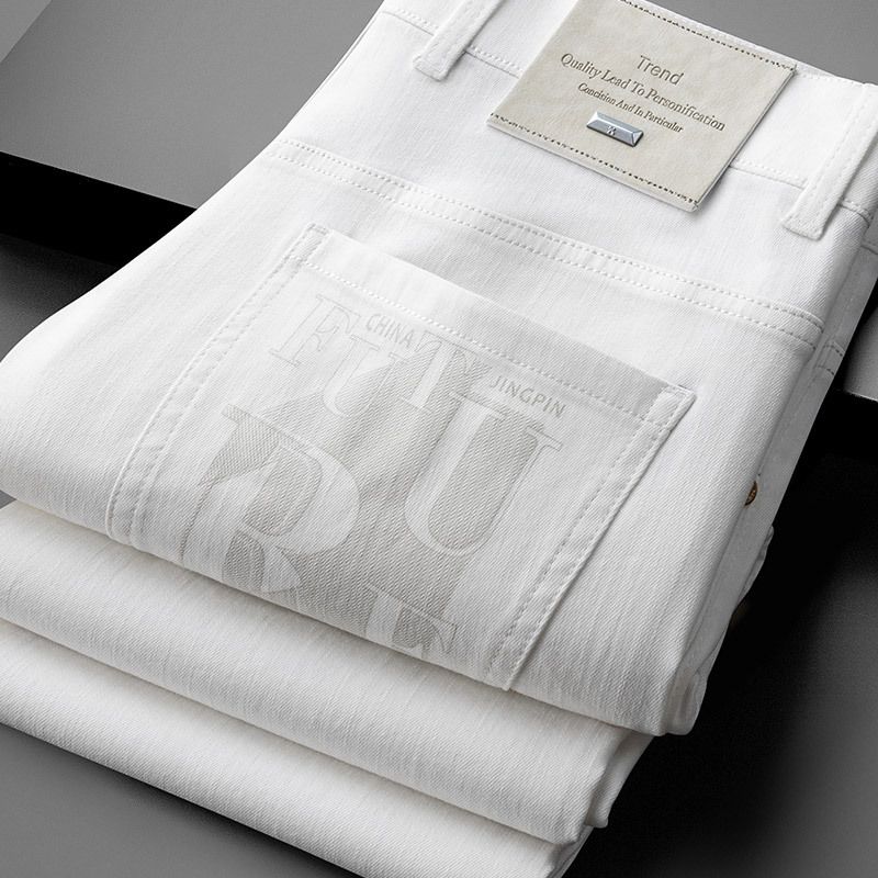Men's Summer Ice Silk Casual Pants Straight Thin Loose Fit Breathable High Elastic Wrinkle-Resistant Business Non-Iron_voghion.com