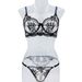 Set di lingerie sexy, comodo e semplice, con ricami floreali, in rete trasparente, 2025, molto venduto_voghion.com