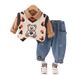 Korean boy and girl baby vest 2024 new stylish set, children's set autumn version_voghion.com