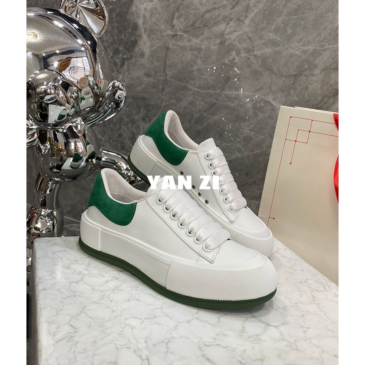 24 nei héichqualitativ nei Deck Schnürsenkel Canvas fir Männer a Fraen, déif geschnidden, déck Sohle, erhiewt, Casual Boardschuhe_voghion.com