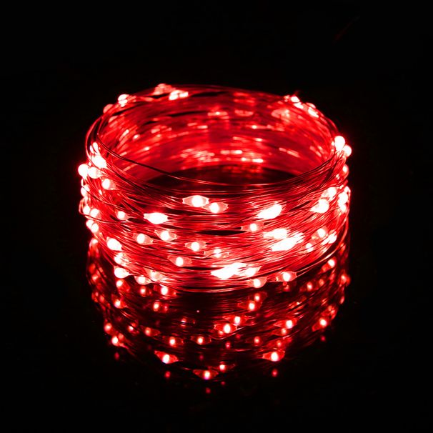 Pil ile Çalışan Bakır Telli LED Işık Dizisi - İç Mekan Dekorasyonu, Düğün, Parti ve Hediye Paketleme İçin 10 Renk Seçeneği_voghion.com