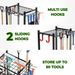 Metal Garden Tool Organiser With Hooks - Garage Storage Rack_voghion.com