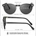 Polarised Sunglasses Men Driving Glasses Round Frame With Leather Case_voghion.com