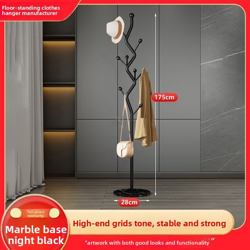 Light Luxury Floor-standing Thickened Vertical Coat For Home Room Bedroom Entrance Door Simple Clothes Rack_voghion.com