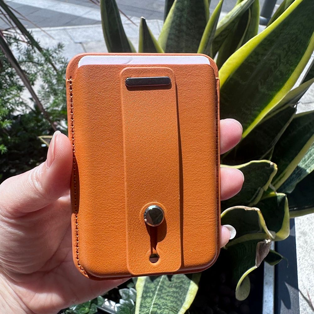 Phone Case Back Magnetic Card Holder Wallet Pull Strap Card Holder(excluding phone case)_voghion.com