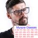 New Arrivals Myopia Husband Vision Correction -1 -2 -3 -6 Anti Blue Rays Computer Glasses Retro Oversized Black Square Eyeglasses Men_voghion.com