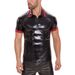 Herrenbekleidung Lederhemd Kurzarm Revers T-Shirt Top Herren sexy weiche matte Lederweste helles Leder Kurzarm_voghion.com
