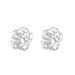 S999 Silver Rose for Women's New Chinese Style Shell Flower Earbone Screws with Twisted Earrings_voghion.com