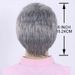 Synthetic Clip-in Men's New Wigs Men's Gray Side Parted Short Wigs Elastic Net Middle Aged And Elderly Fashion Wigs Are Now_voghion.com