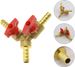 8mm Brass Hose Fitting Y-type 3 Way Pipe Joint Connector Adapter Compatible For Air Water Gas_voghion.com