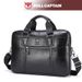 Captain Niu Leather Borsa da lavoro retrò con tracolla monospalla in pelle bovina con strato superiore per laptop di grande capacità_voghion.com