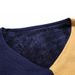 Autumn knitted fashionable and casual V-neck color matching pullover, middle-aged base sweater, men's_voghion.com