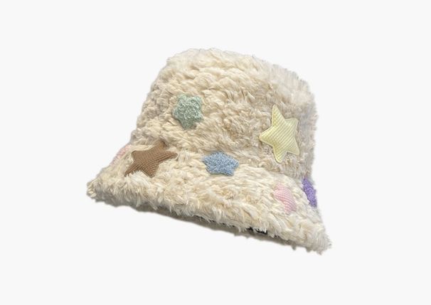 Fiskarmössa barn höst och vinter 2024 ny förtjockad plysch söt bassänghatt mångsidig ansikts liten kall hatt varm mössa_voghion.com